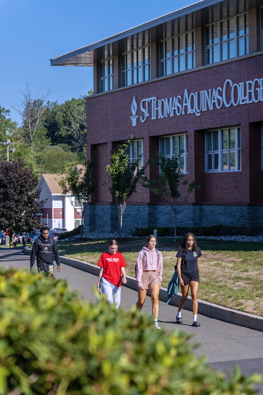 Students on campus.