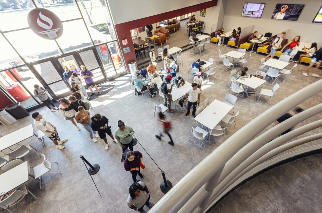 Romano Center overhead view