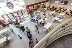 Romano Center overhead view