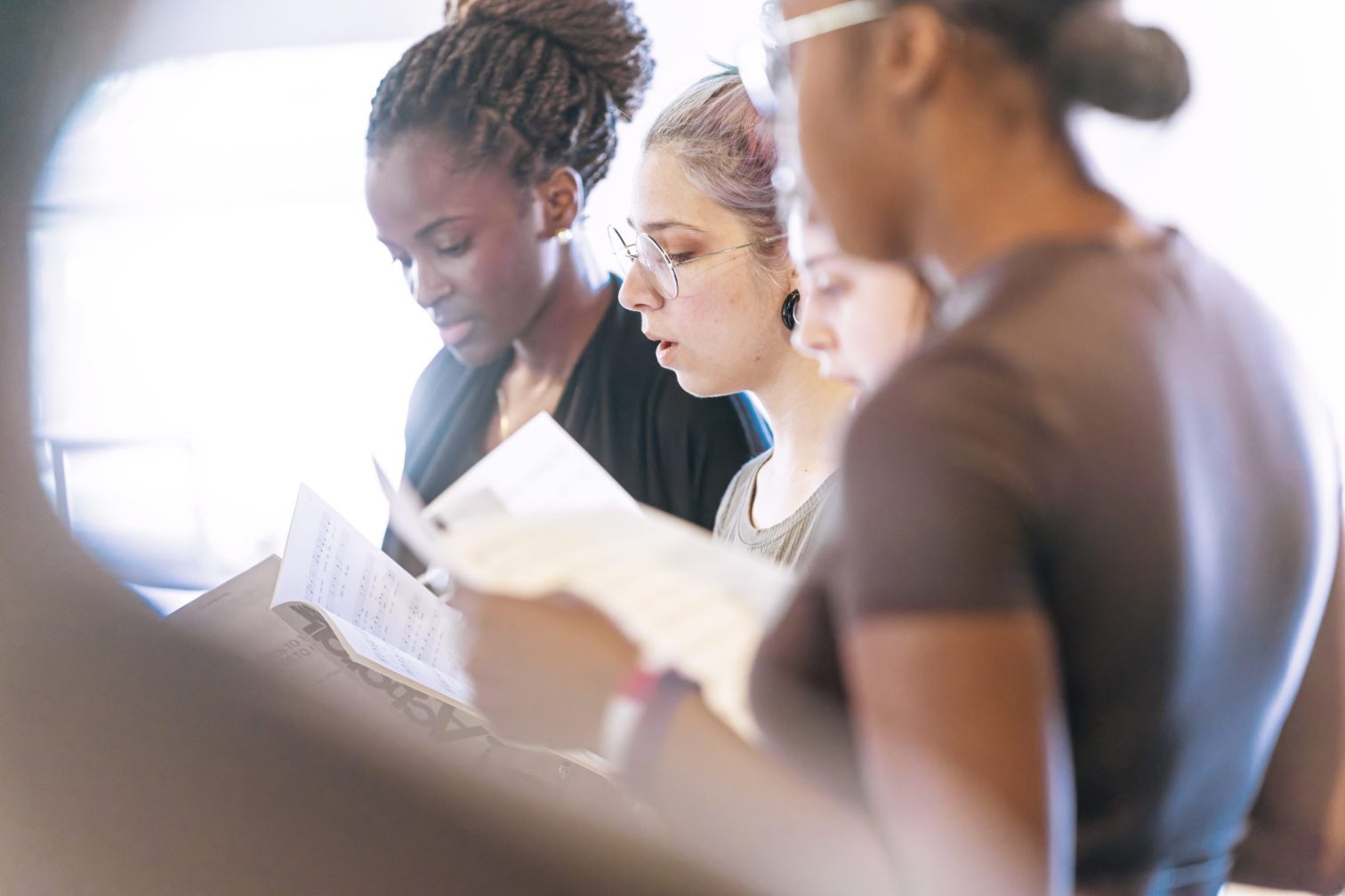 Students in choir