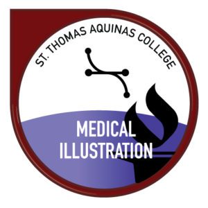 medical illustration badge
