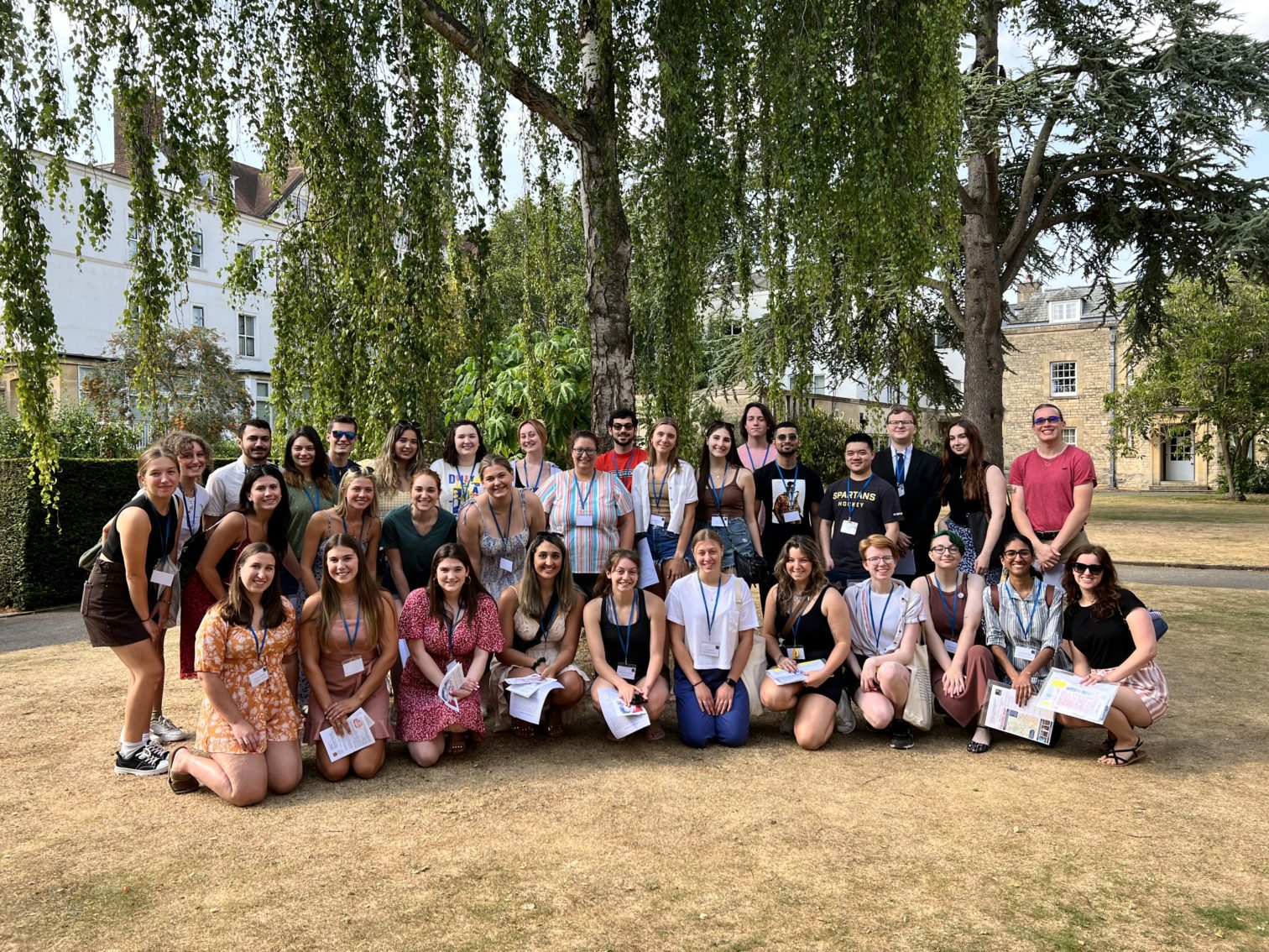 Group of Students taking a picture outside